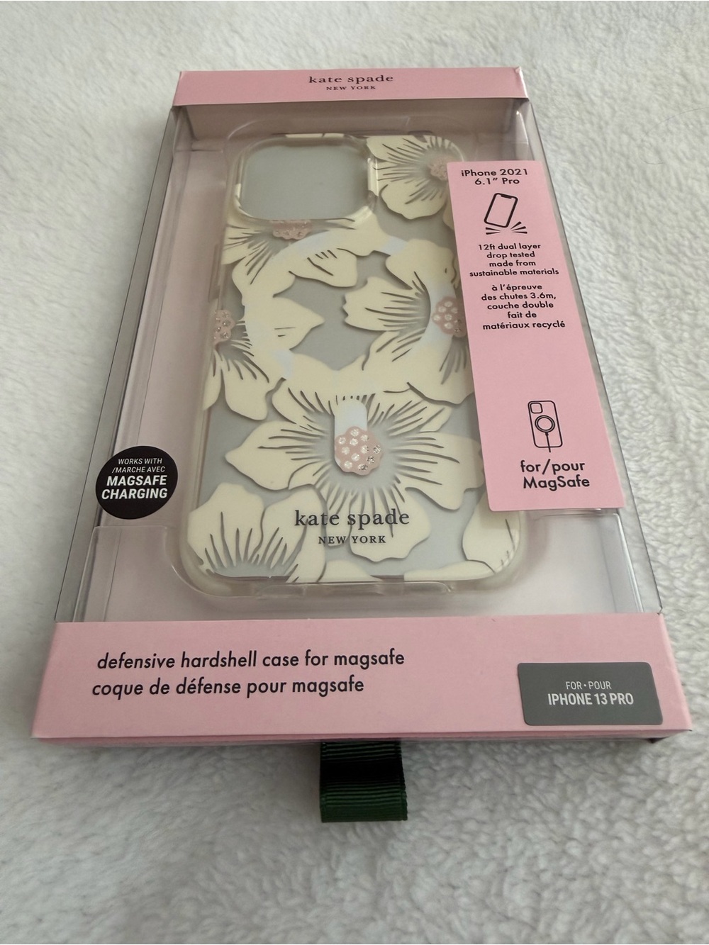 kate spade Cream Floral MagSafe Hardshell Phone Case